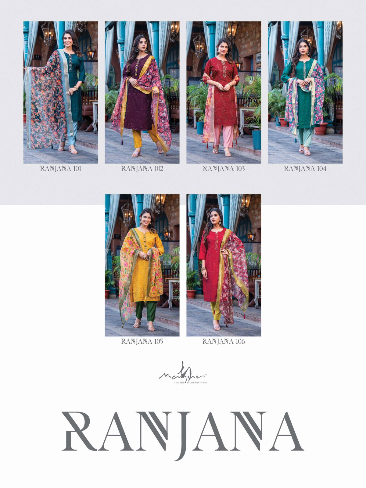 Ranjana By Mayur Kurti With Bottom Dupatta Wholesale Clothing Distributors In India